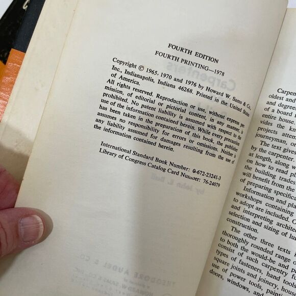 VINTAGE AUDEL’S CARPENTERS AND BUILDERS LIBRARY
VOLUMES 2, 3 and 4 - Picture 8 of 9